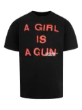 Pleasures text graphic T-shirt - Black