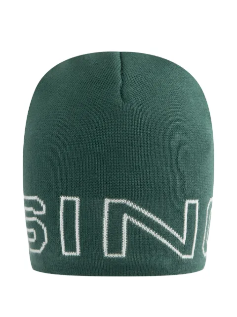Sinclair logo-jacquard beanie
