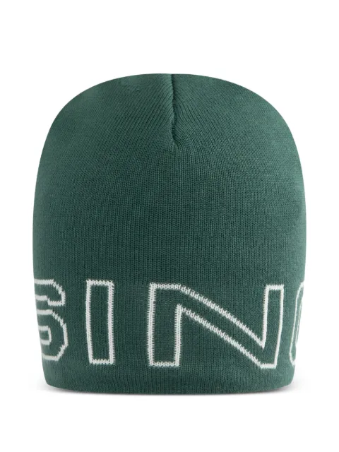 Sinclair logo-jacquard beanie