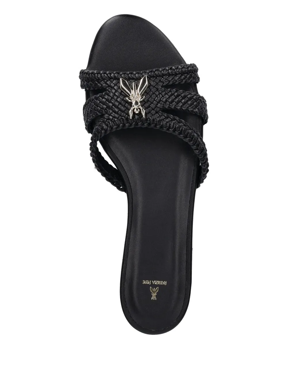 Patrizia Pepe braided slides Black