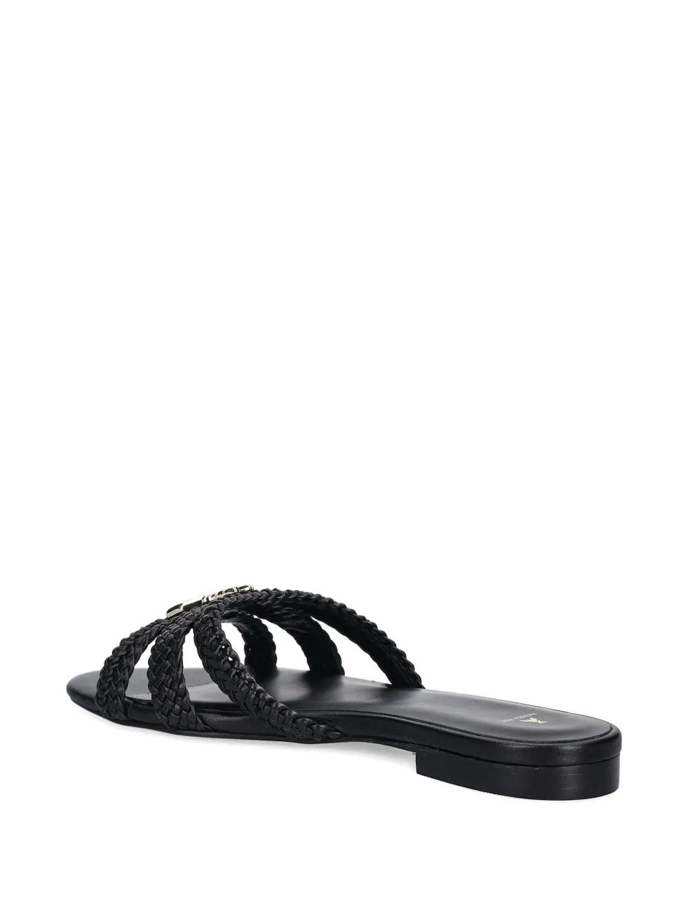 Patrizia Pepe braided slides Black