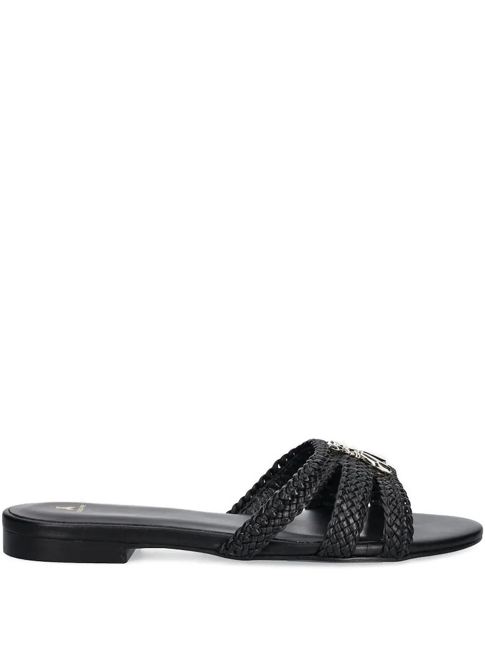 Patrizia Pepe braided slides Black
