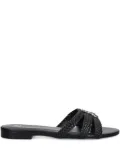 Patrizia Pepe braided slides - Black