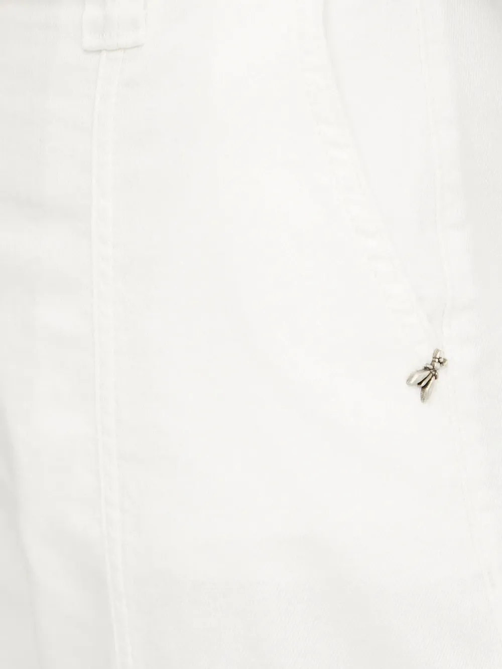 Patrizia Pepe Patch Pocket Jeans In White
