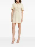 Patrizia Pepe button-fastening mini dress - Neutrals