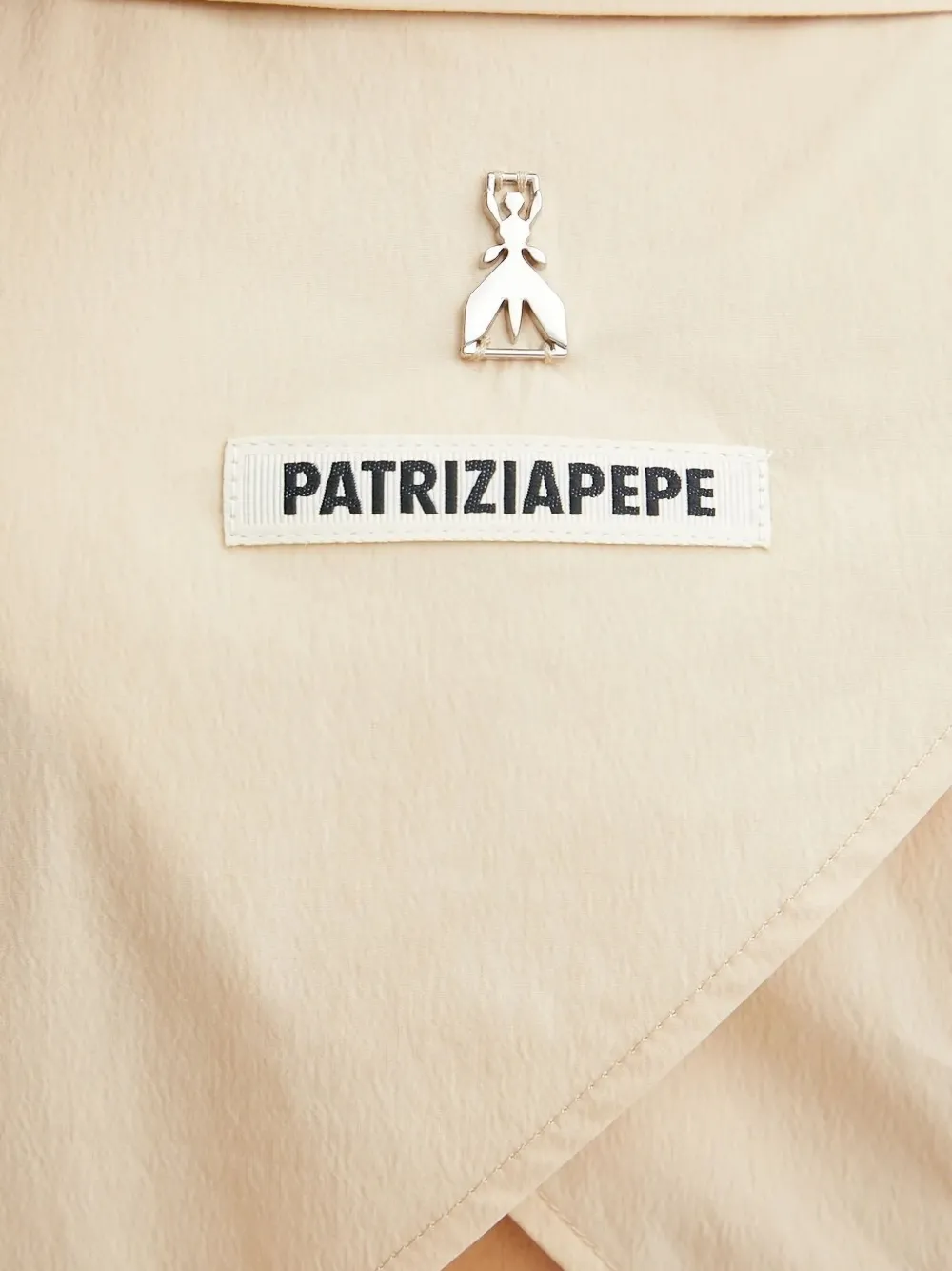 Patrizia Pepe Mini-jurk met knoopsluiting Beige