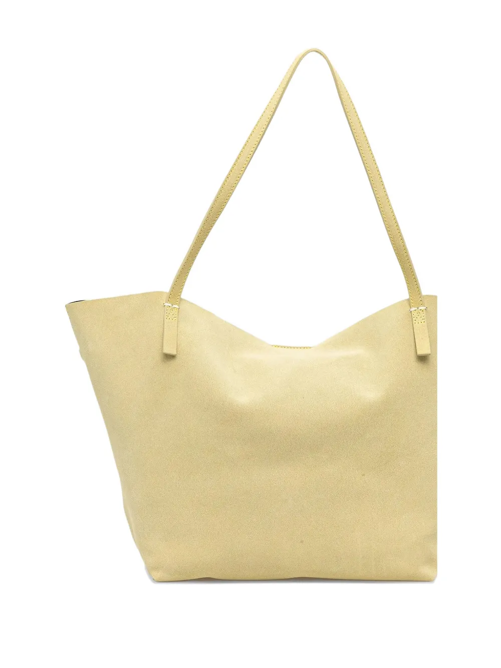 Patrizia Pepe leather top-handle tote bag Geel