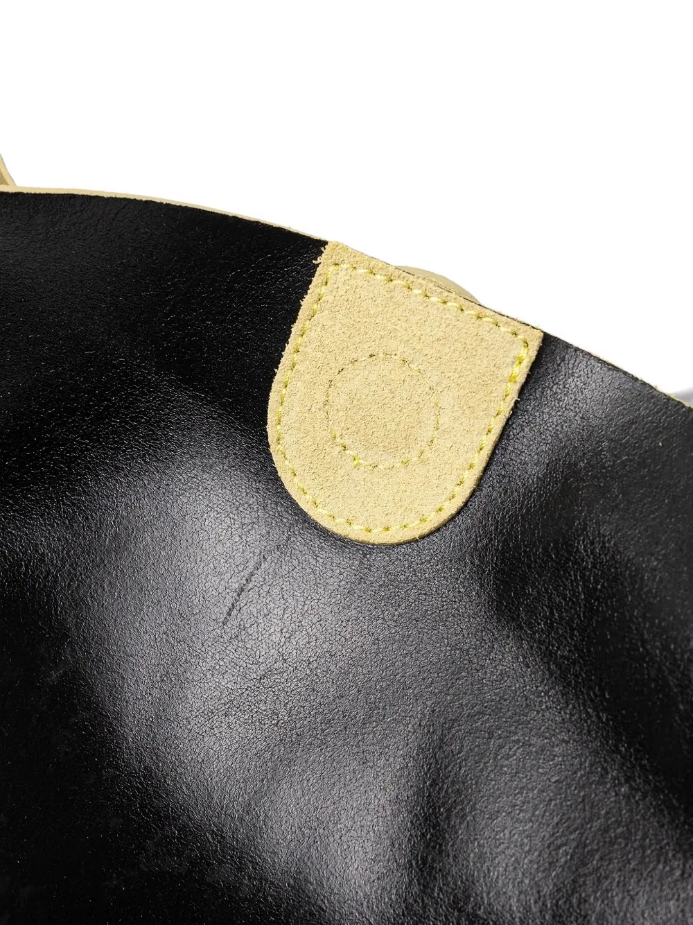 Patrizia Pepe leather top-handle tote bag Geel