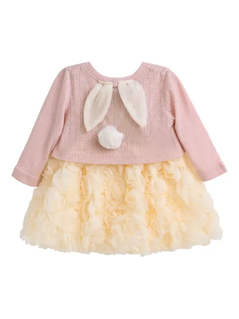 Tulleen floral-appliqué dress set