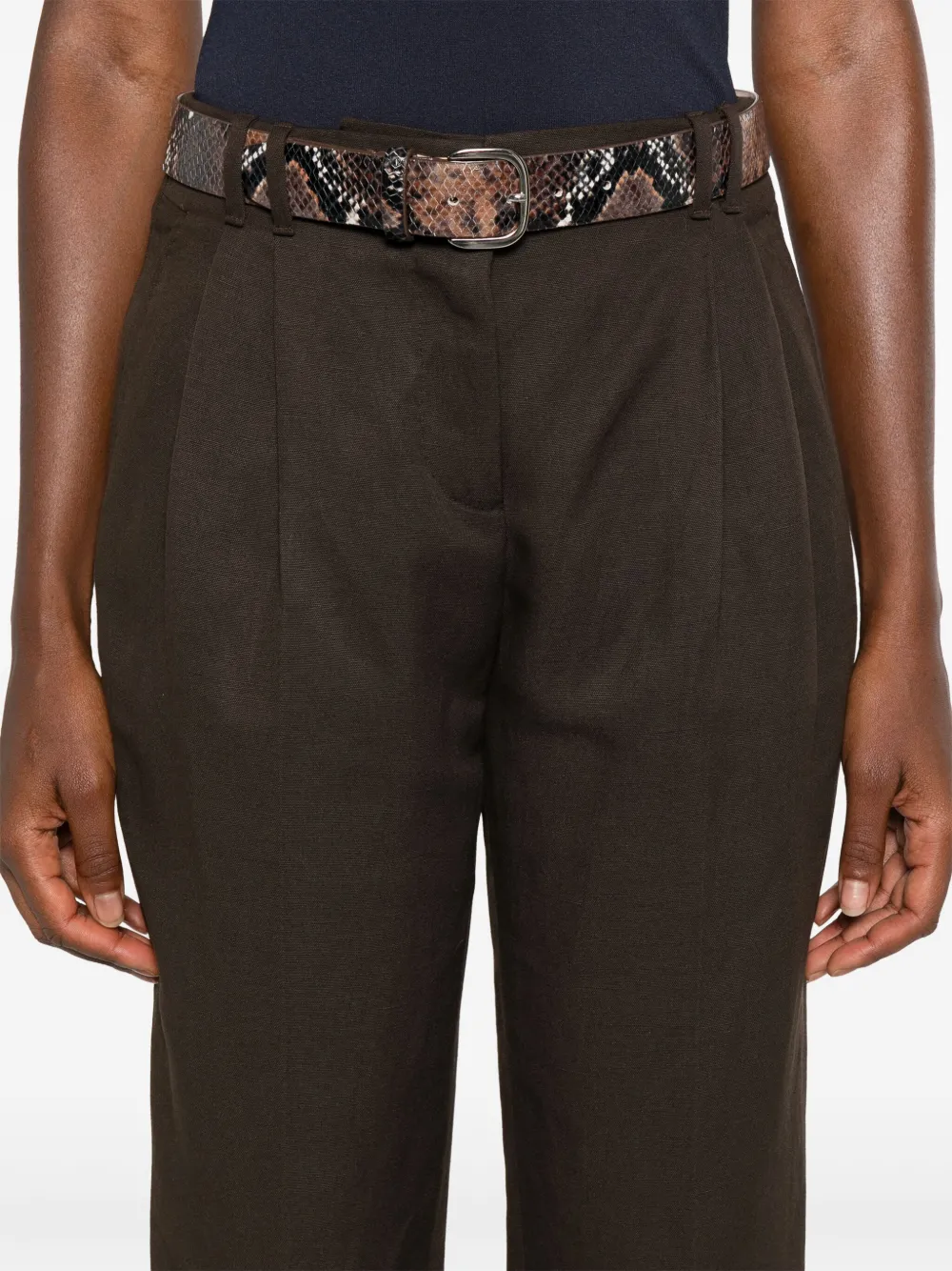 Max Mara Geplooide broek Bruin