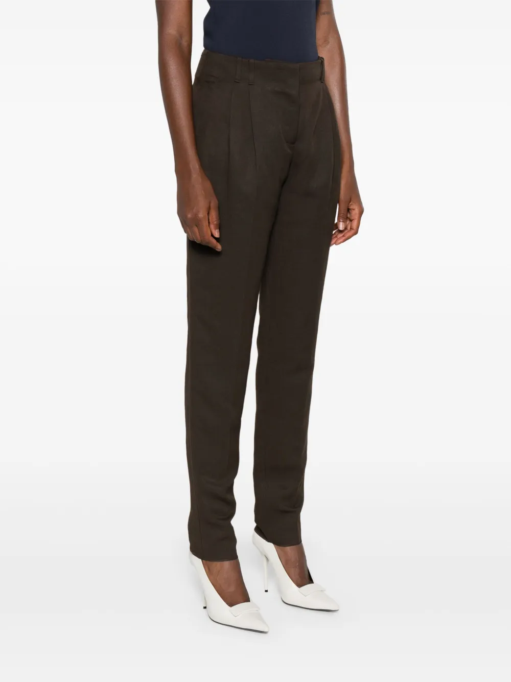 Max Mara Geplooide broek Bruin