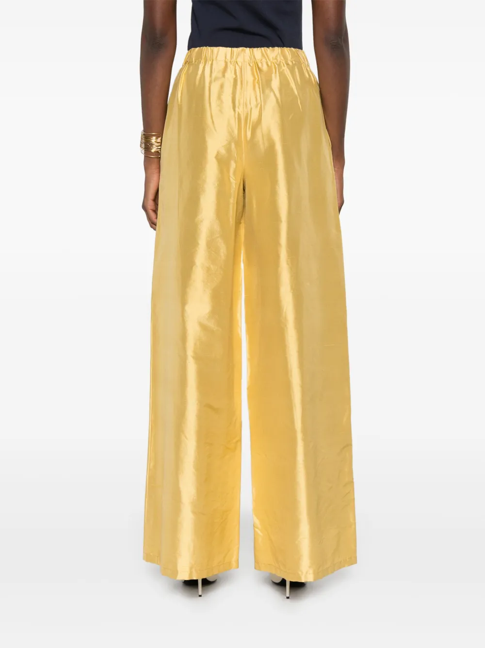 Sportmax Zijden broek Geel