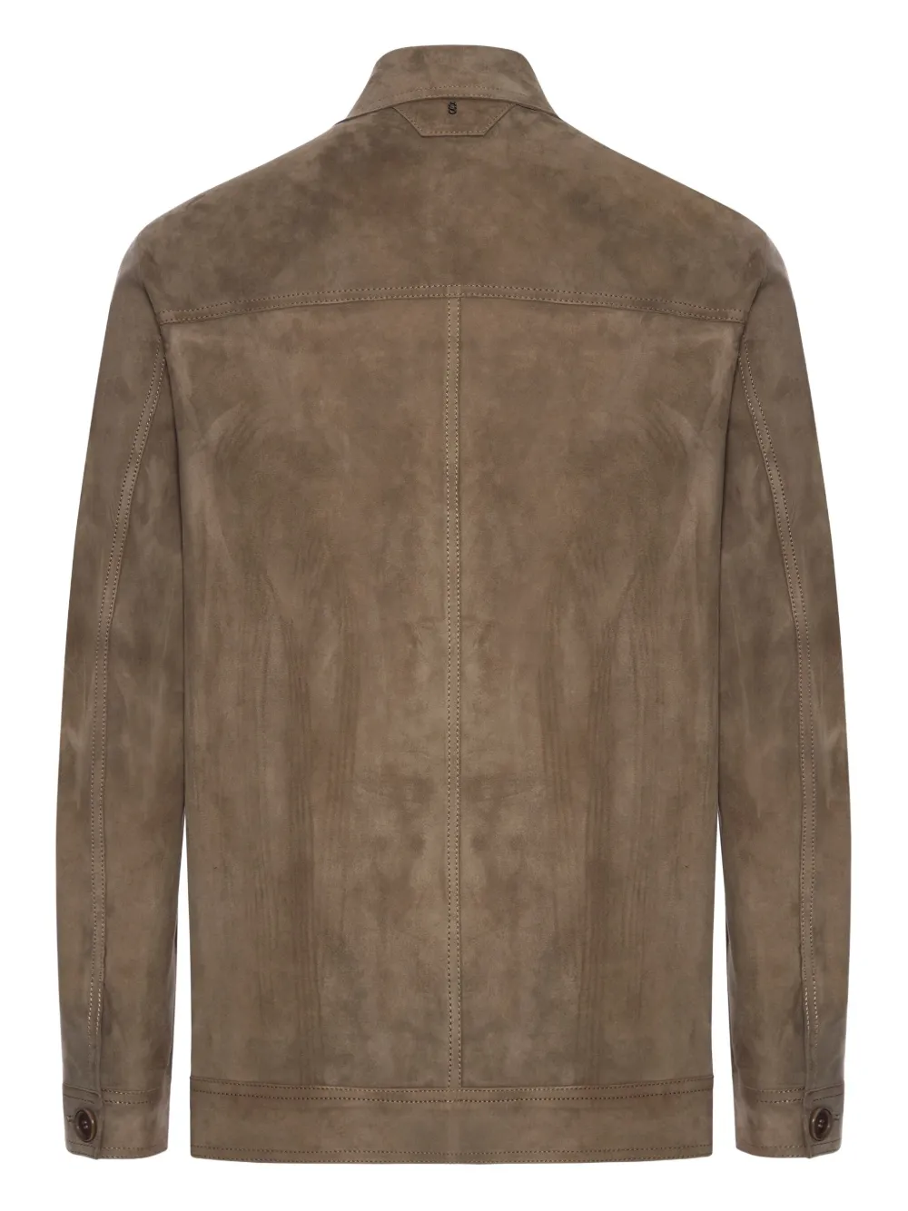 Salvatore Santoro Suède shirtjack Bruin