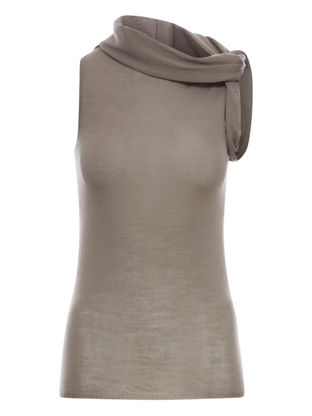 Rick Owens wool asymmetrical top | Neutrals | Image 1