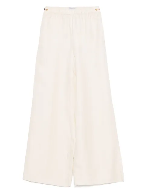Max Mara linen-blend wide-leg trousers