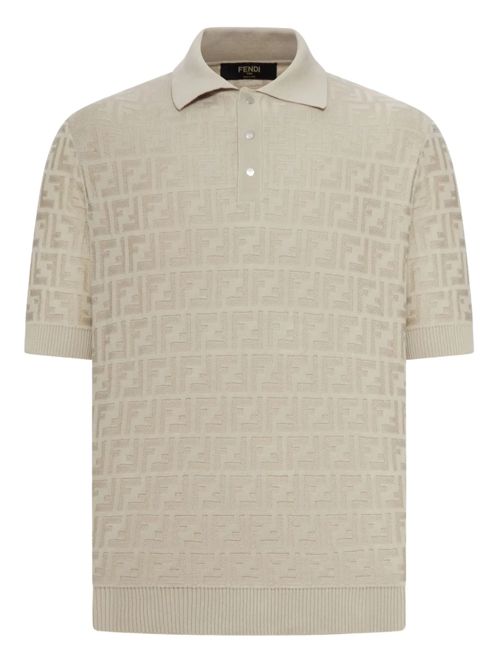 FENDI Poloshirt mit FF | Nude | Image 1