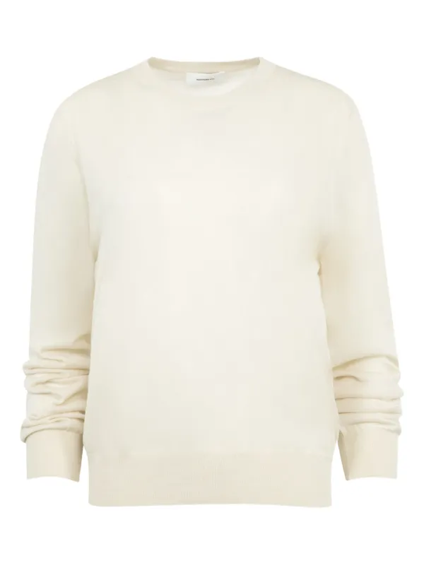 WARDROBE.NYC Fine-knit Jumper in Neutrals