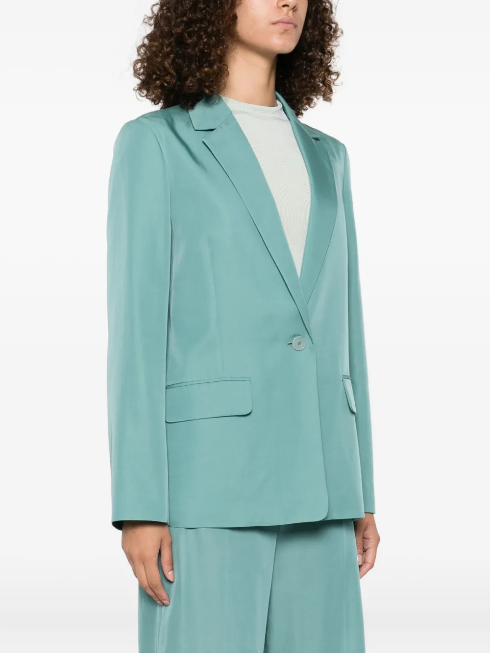 JOSEPH Blazer met enkele knoop Groen