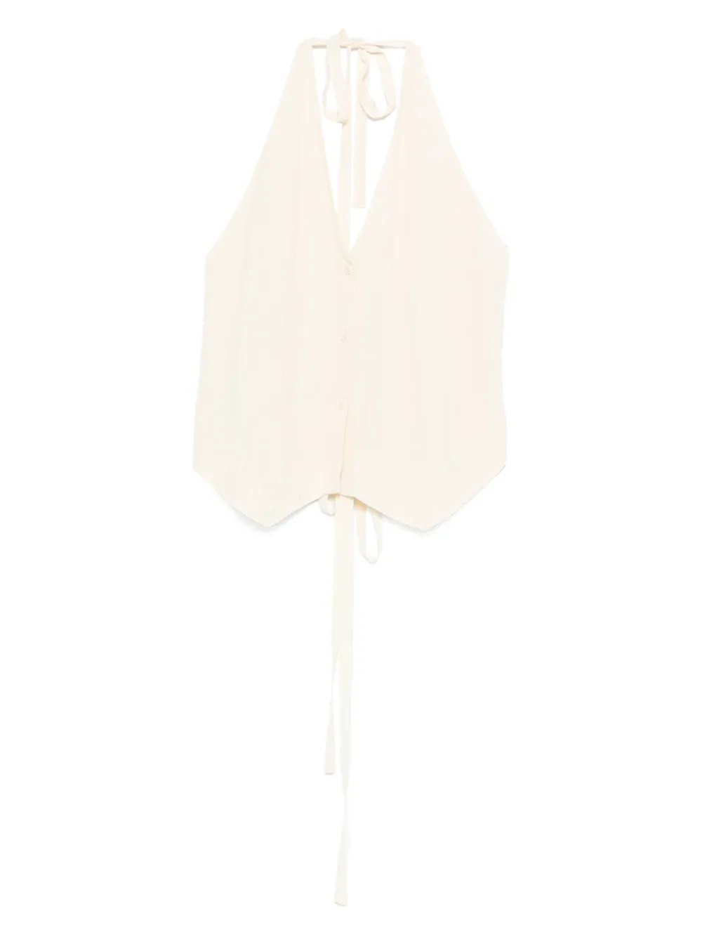 JOSEPH halter-neck button top | Neutrals | Image 1