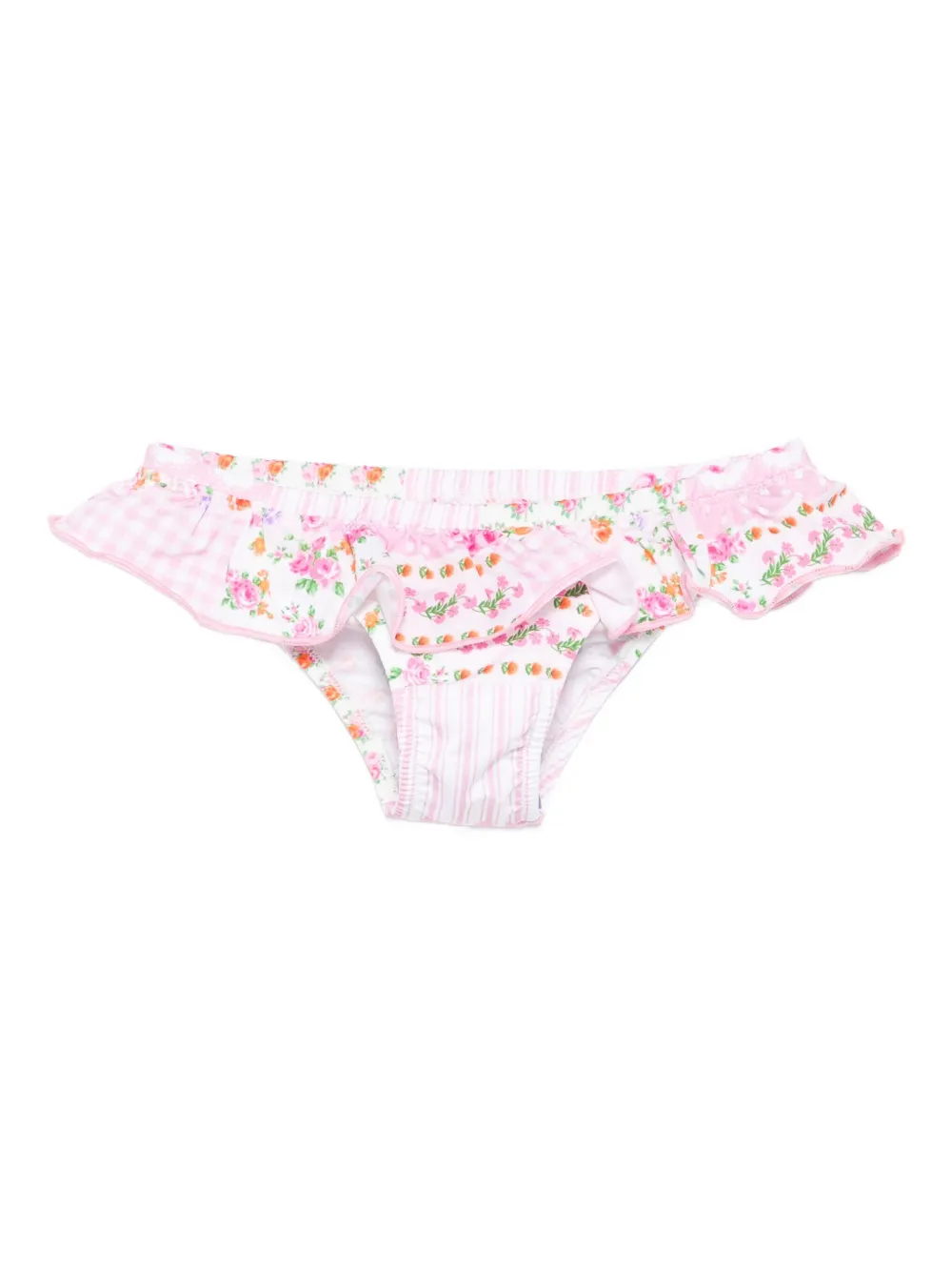 MC2 Saint Barth Kids Melly ruffled bikini bottoms Roze