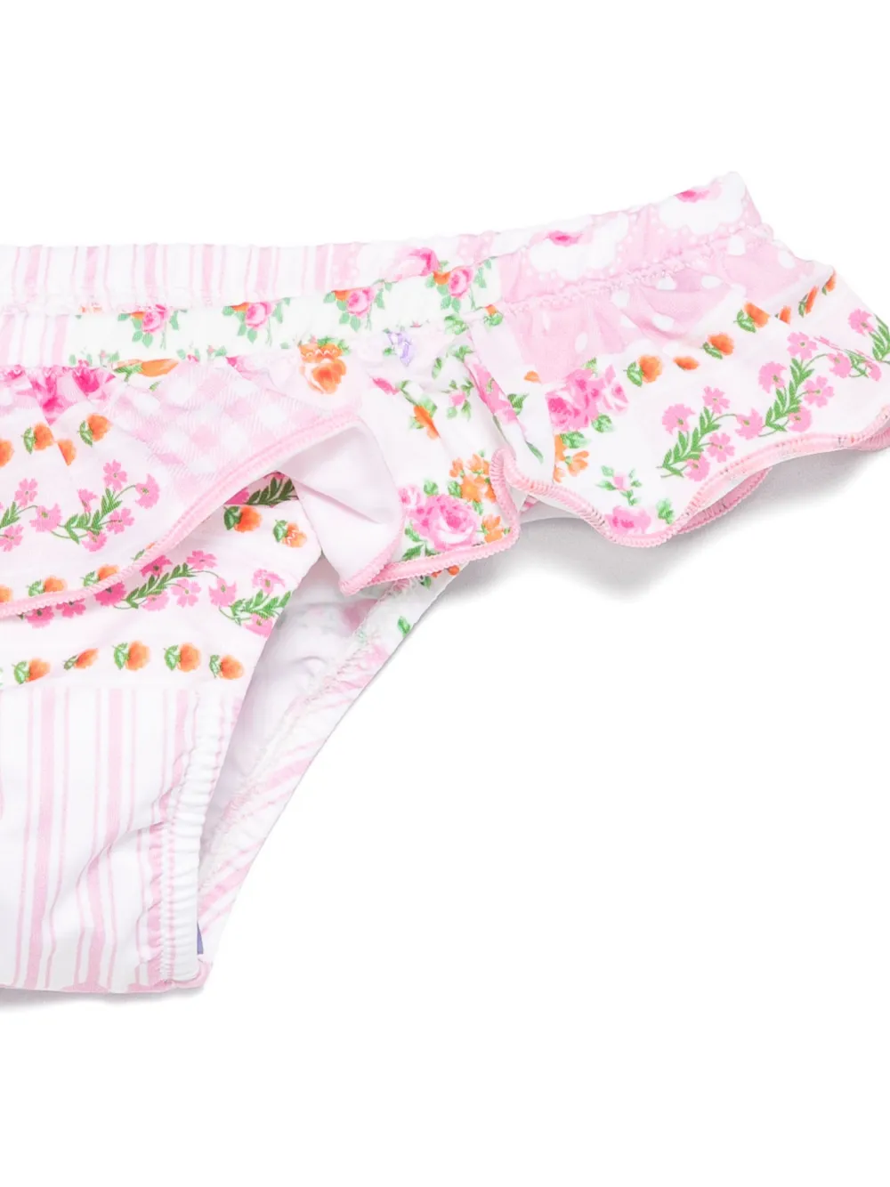 MC2 Saint Barth Kids Melly ruffled bikini bottoms Roze
