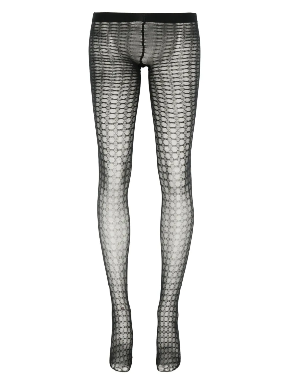 Falke Honeycomb-pattern Tights In Black