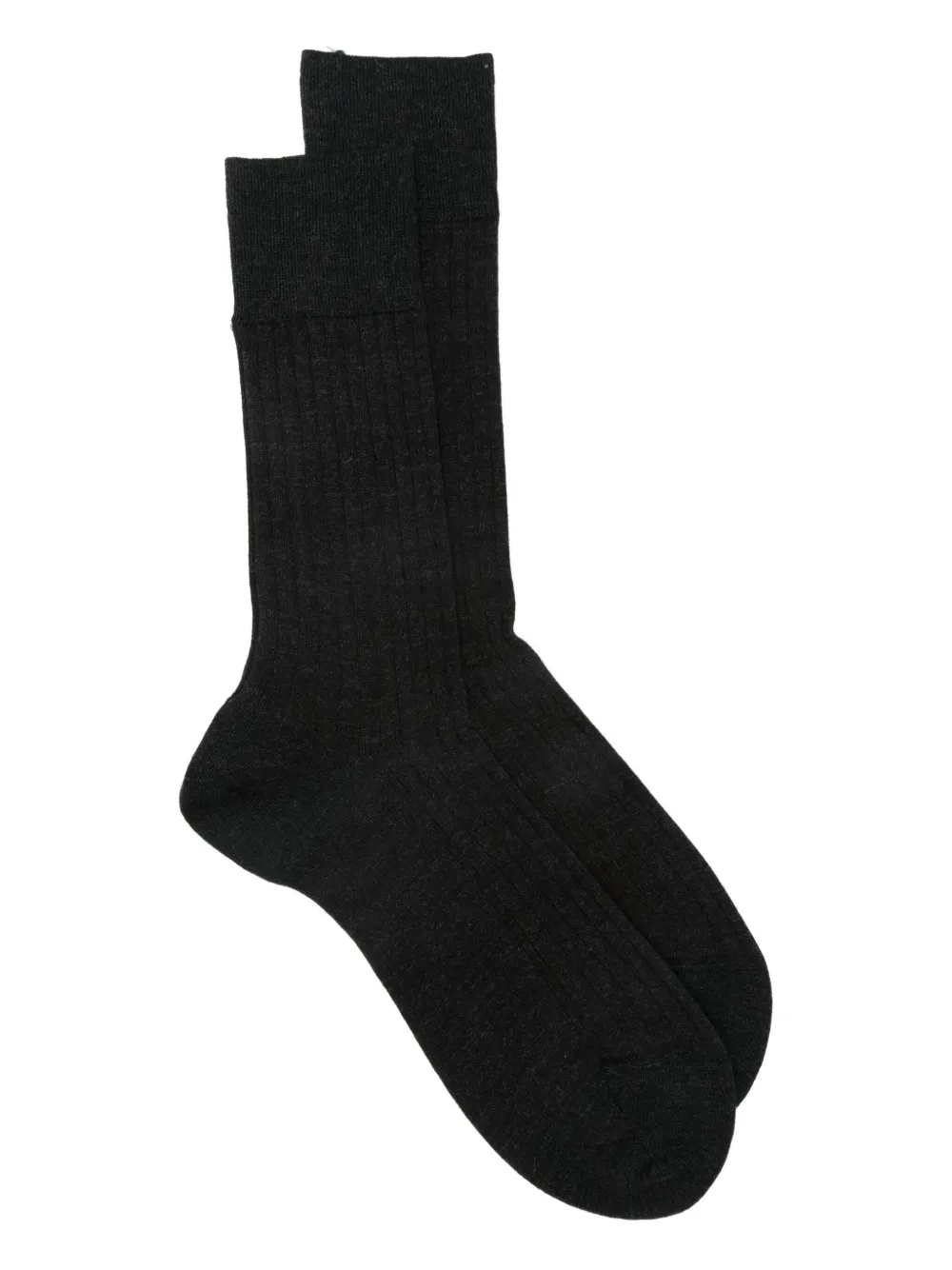 Falke ribbed wool socks | Black | Image 1