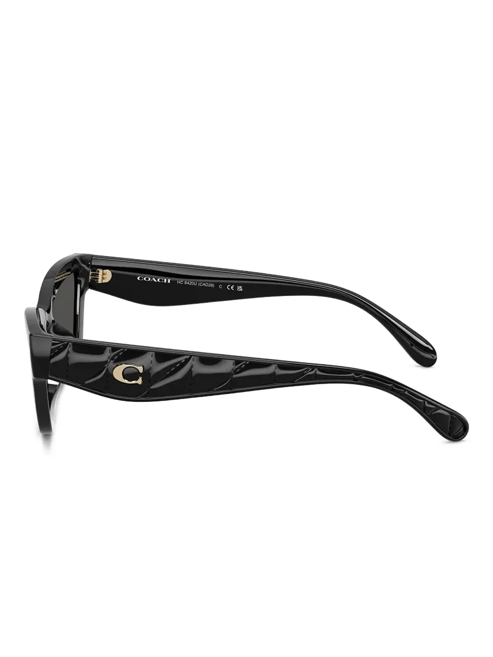 Coach Zonnebril met cat-eye montuur Zwart