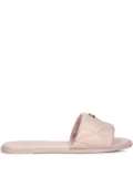 Coach quilted logo slides - Pink