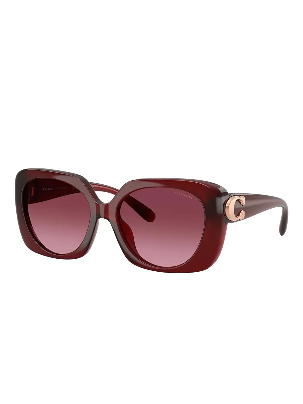 Coach overside-frame sunglasses - Rood