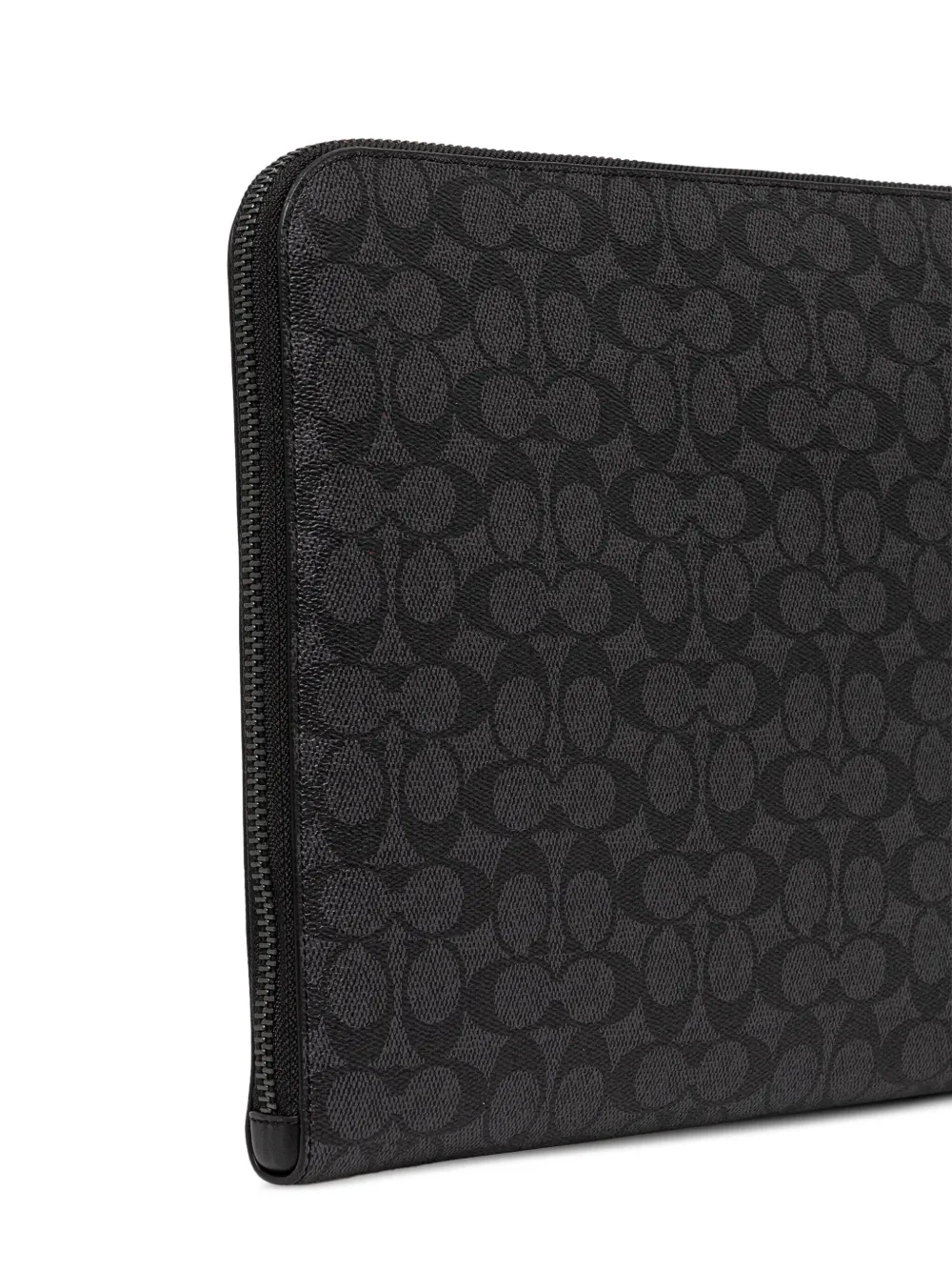 Coach Manhattan canvas laptoptas Zwart