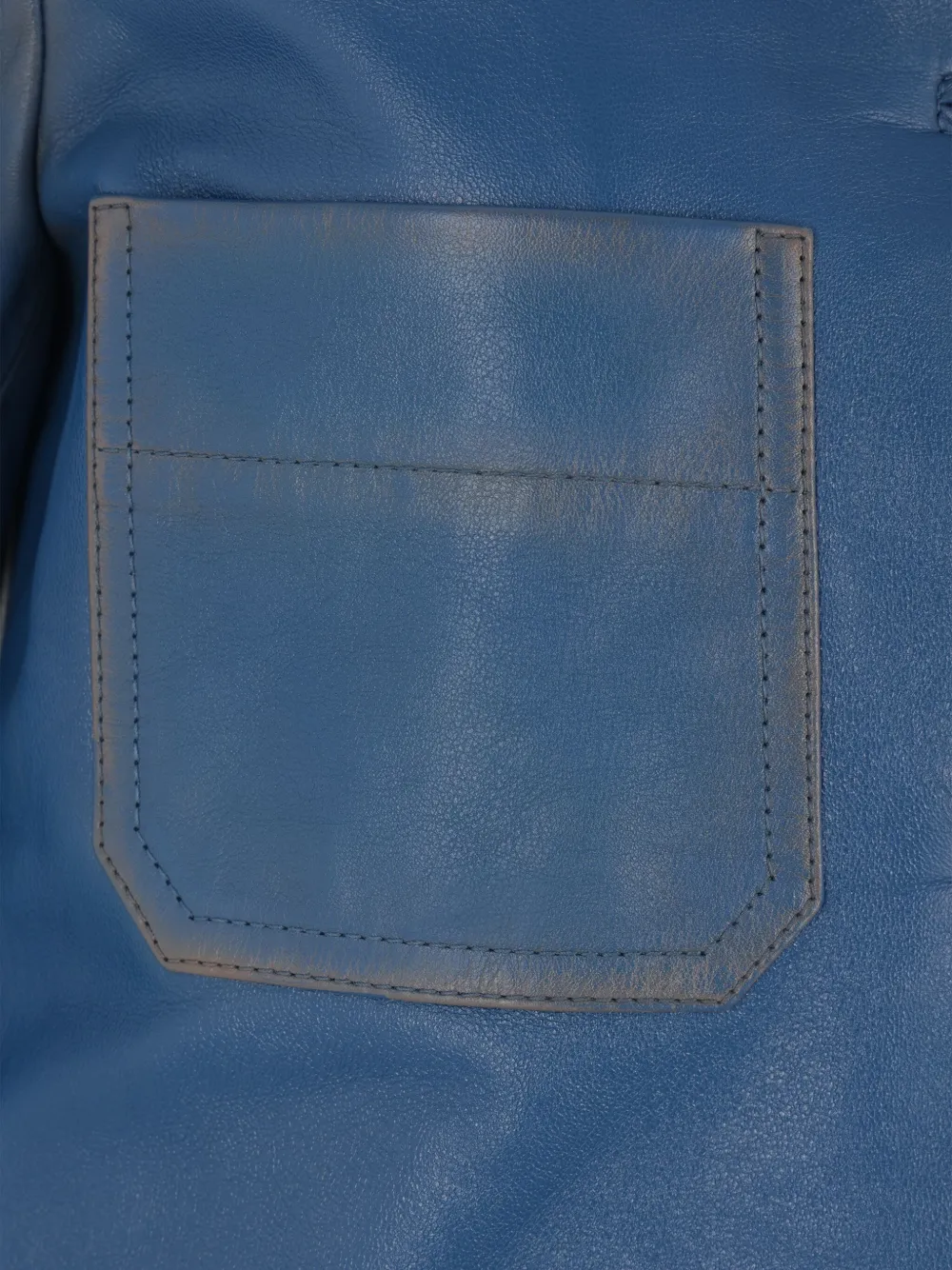 Chloé Leren jas met knoopsluiting Blauw