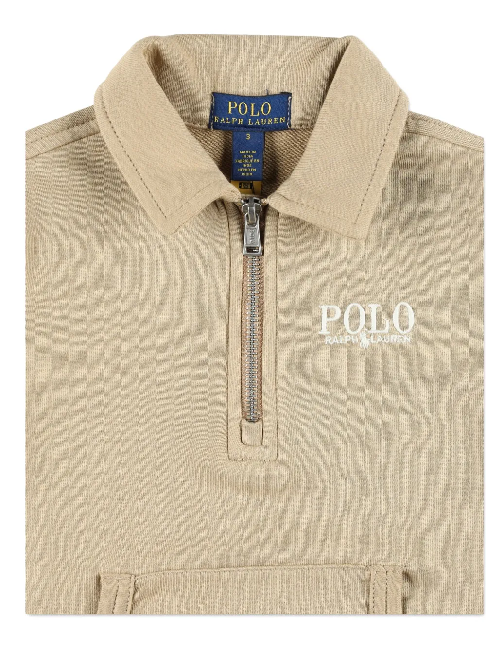 POLO RALPH LAUREN KIDS Sweater met geborduurd logo Beige