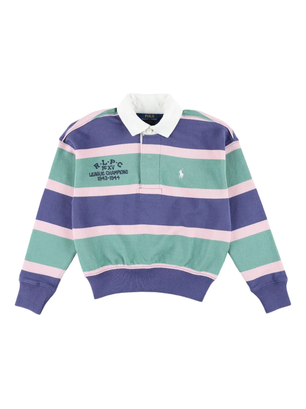 POLO RALPH LAUREN KIDS Gestreept poloshirt Groen
