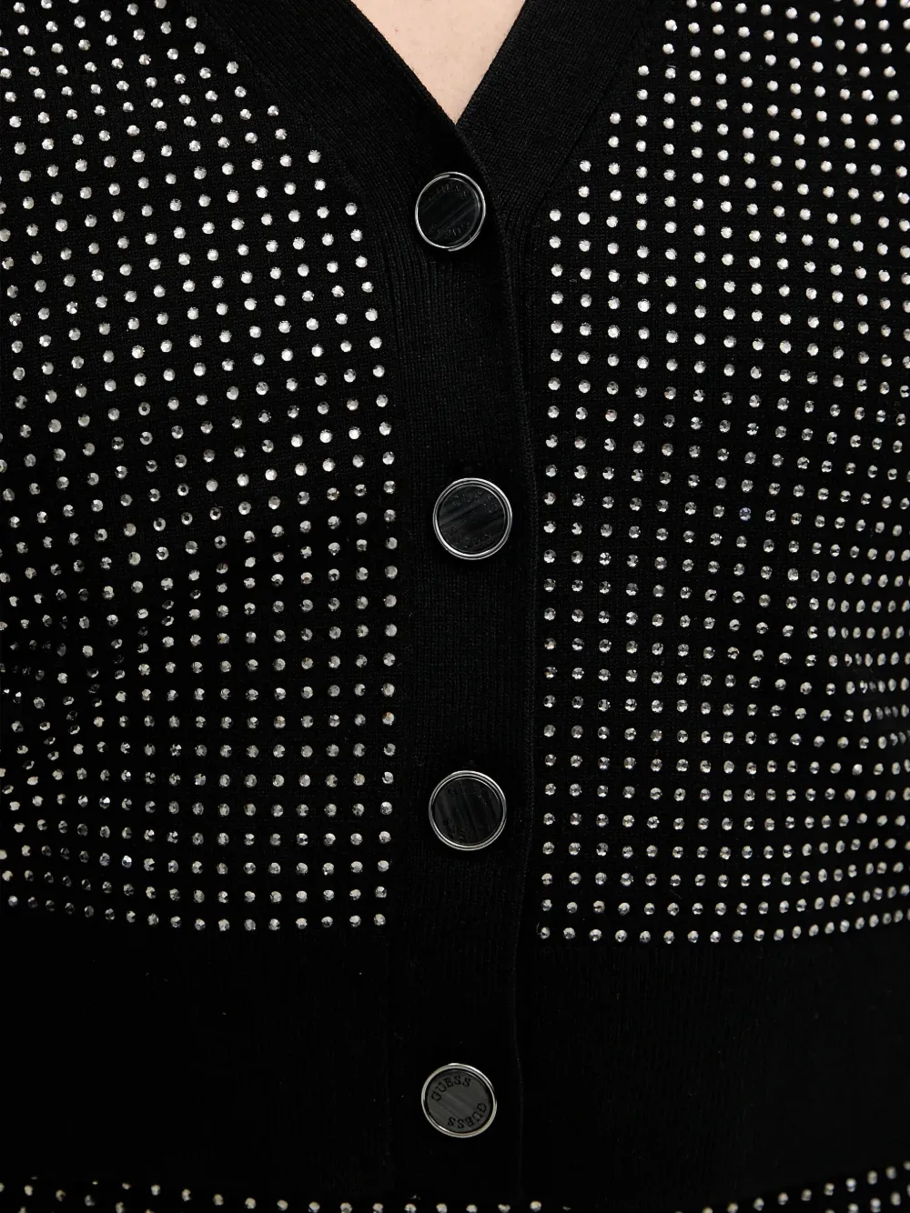 GUESS USA Vest verfraaid met kristallen Zwart
