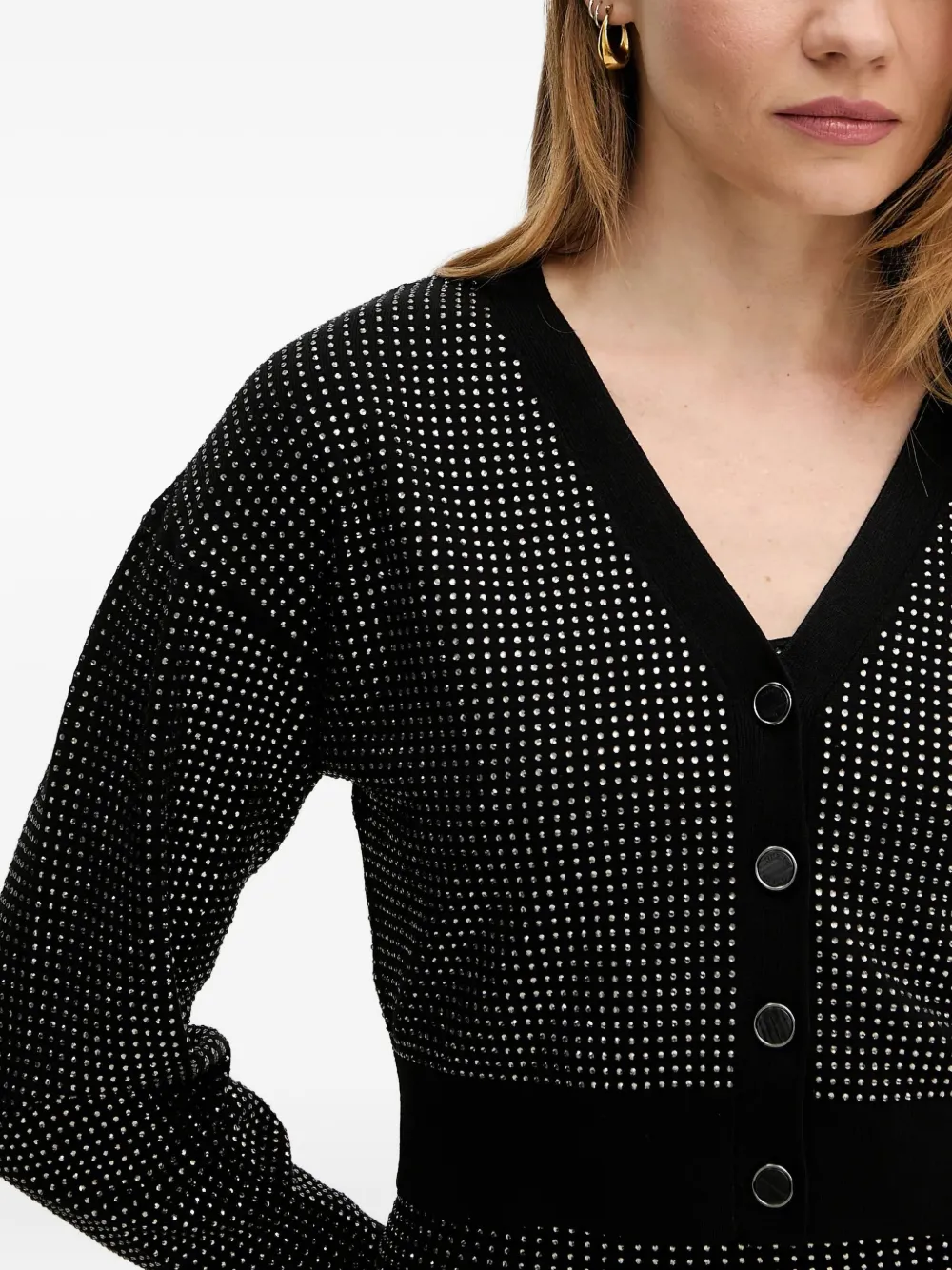 GUESS USA Vest verfraaid met kristallen Zwart