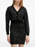 GUESS USA crystal-embellished cardigan - Black