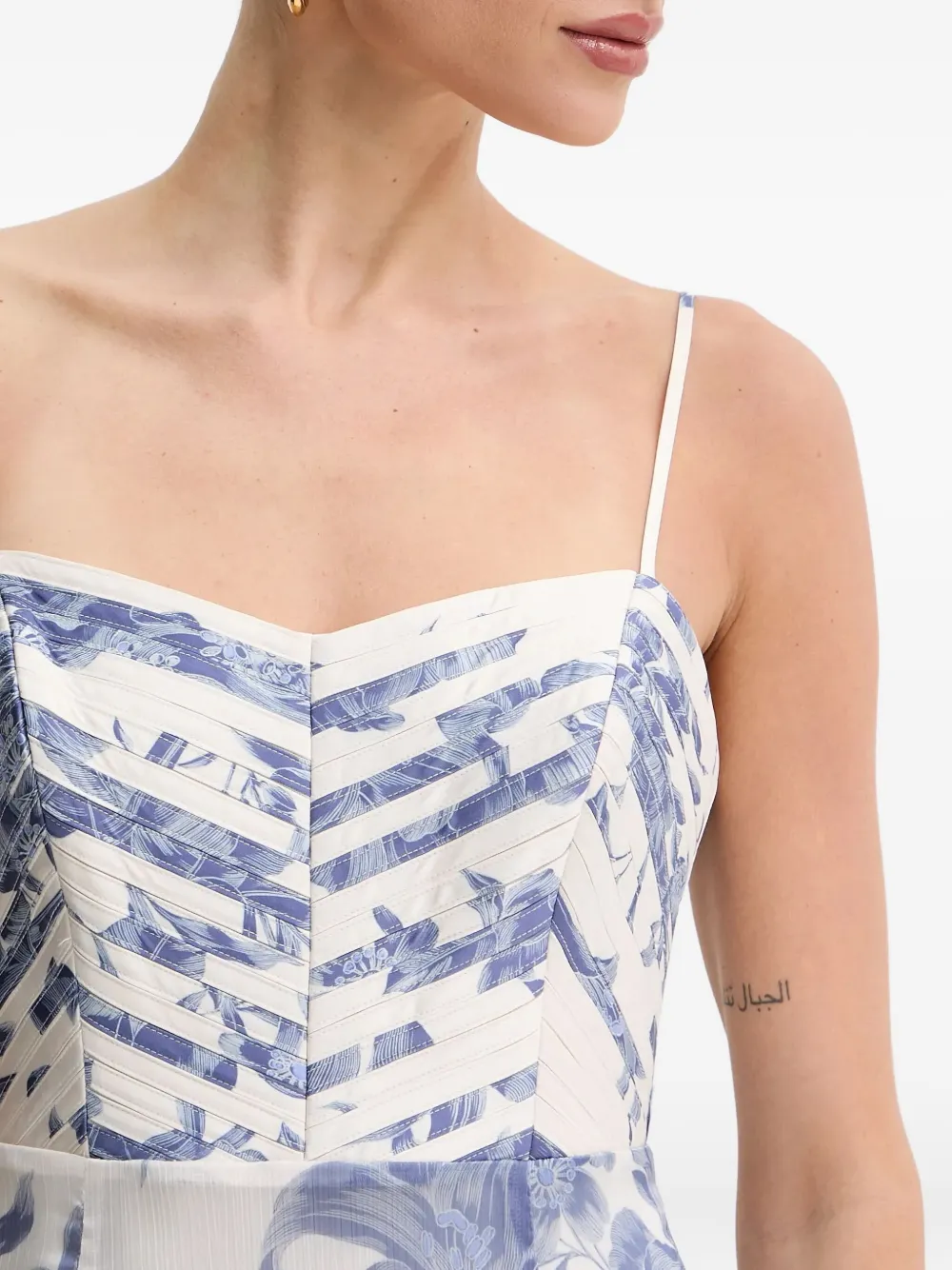 GUESS USA Maxi-jurk met bloemenprint Wit