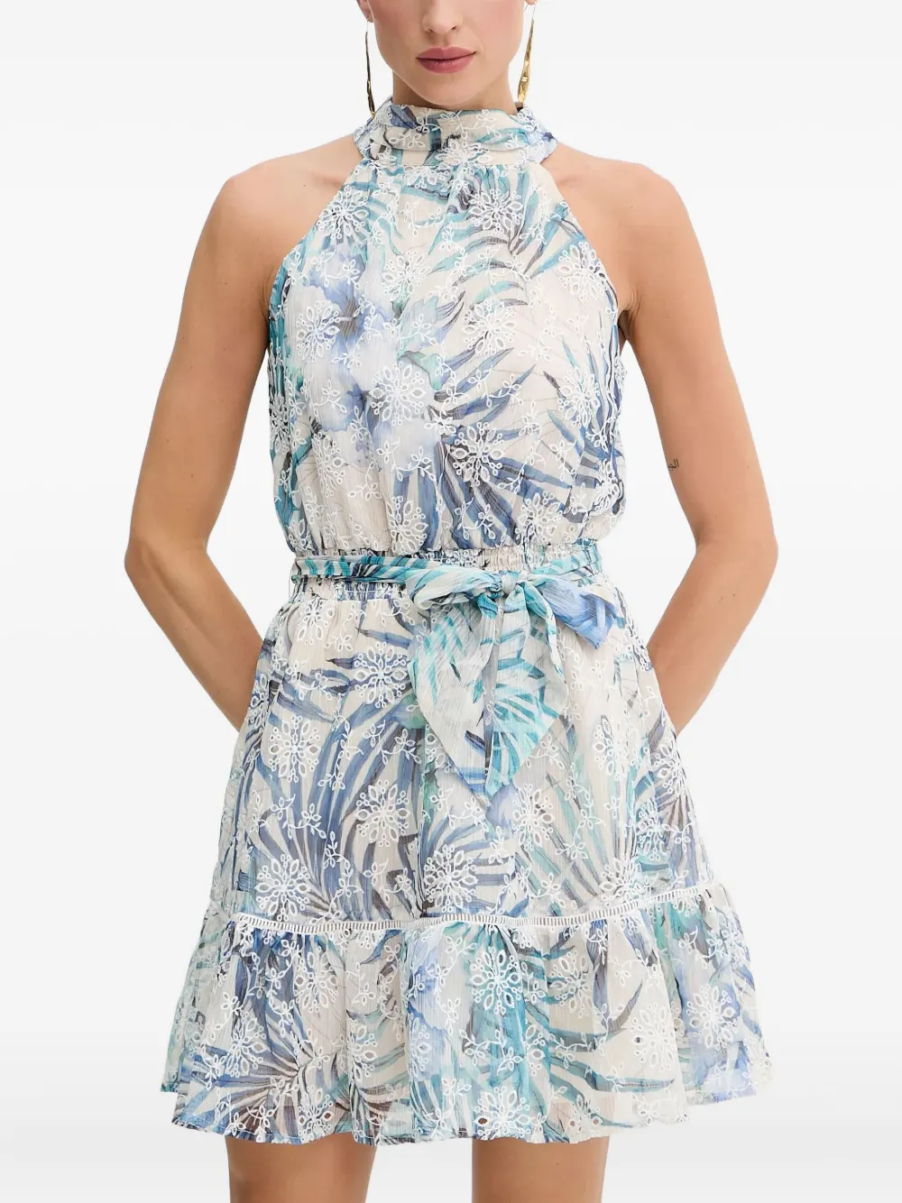 GUESS USA floral-print mini dress | Blue | Image 1