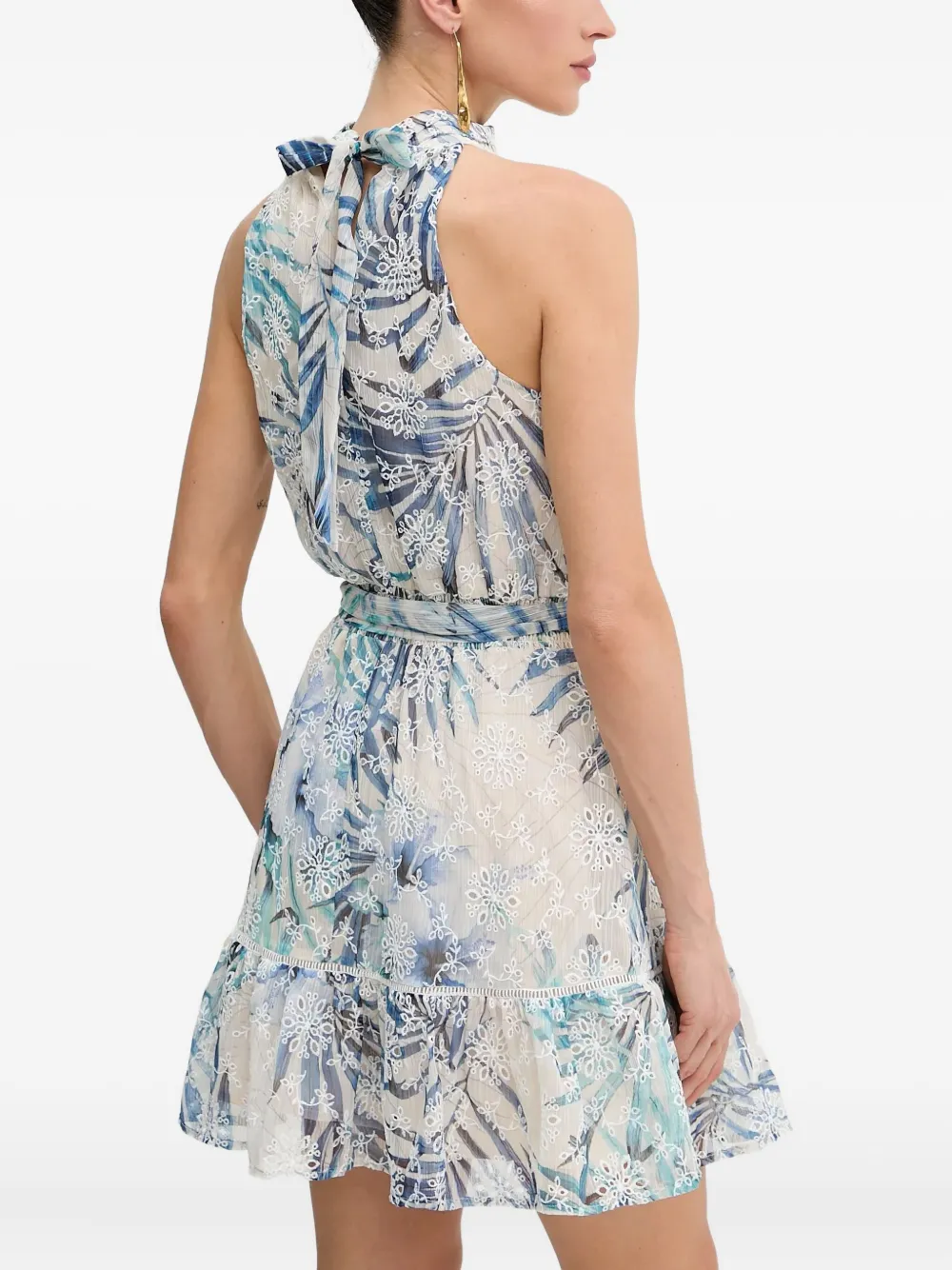 GUESS USA Mini-jurk met bloemenprint Blauw