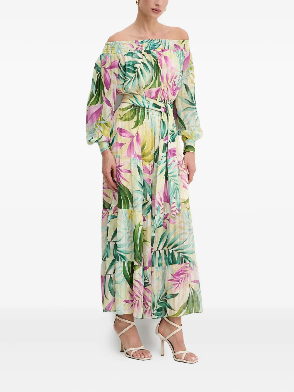 GUESS USA off-shoulder tiered maxi dress | Day Dresses | Image 2