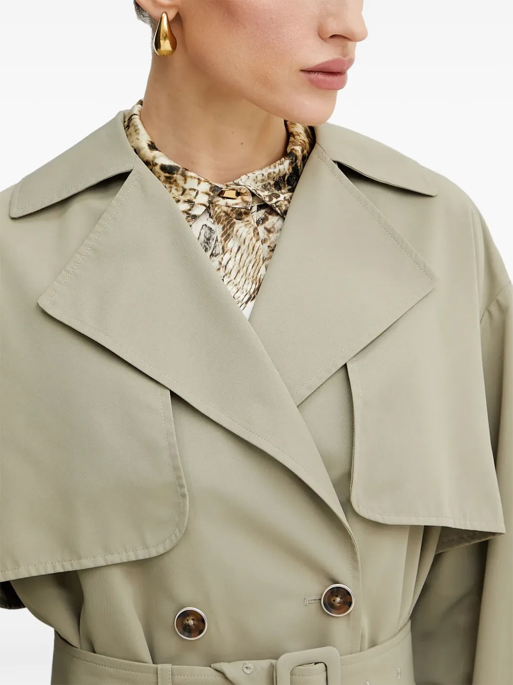 GUESS USA Trenchcoat met ceintuur Groen