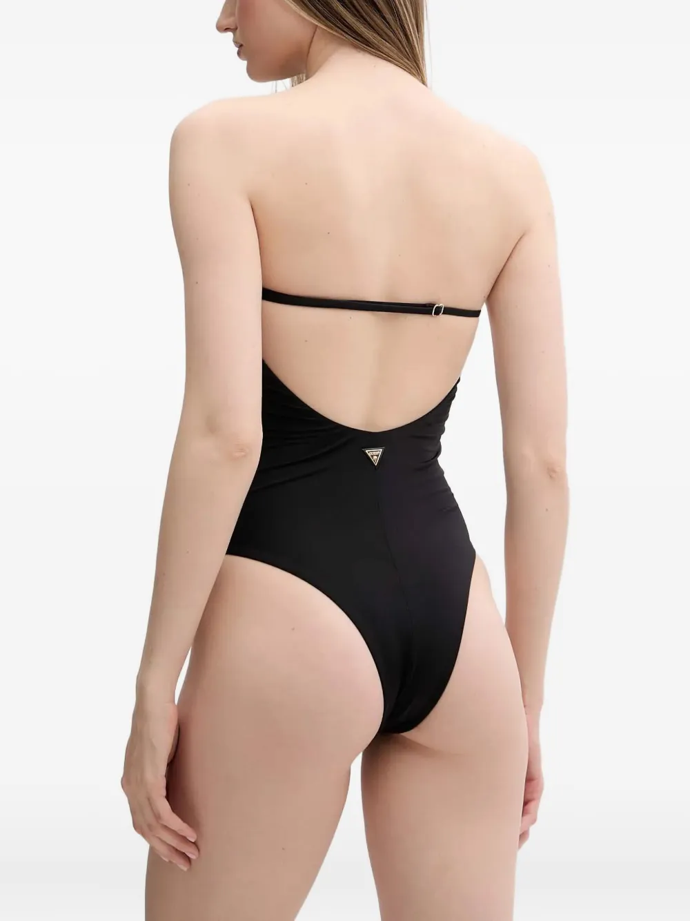 Guess Usa Starfish-embellished Swimsuit In Black