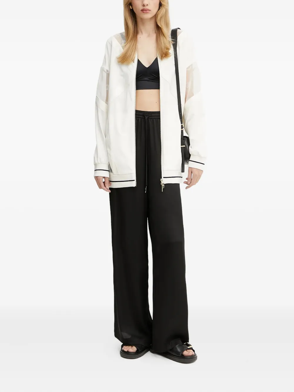 Guess Usa Drawstring Wide-leg Trousers