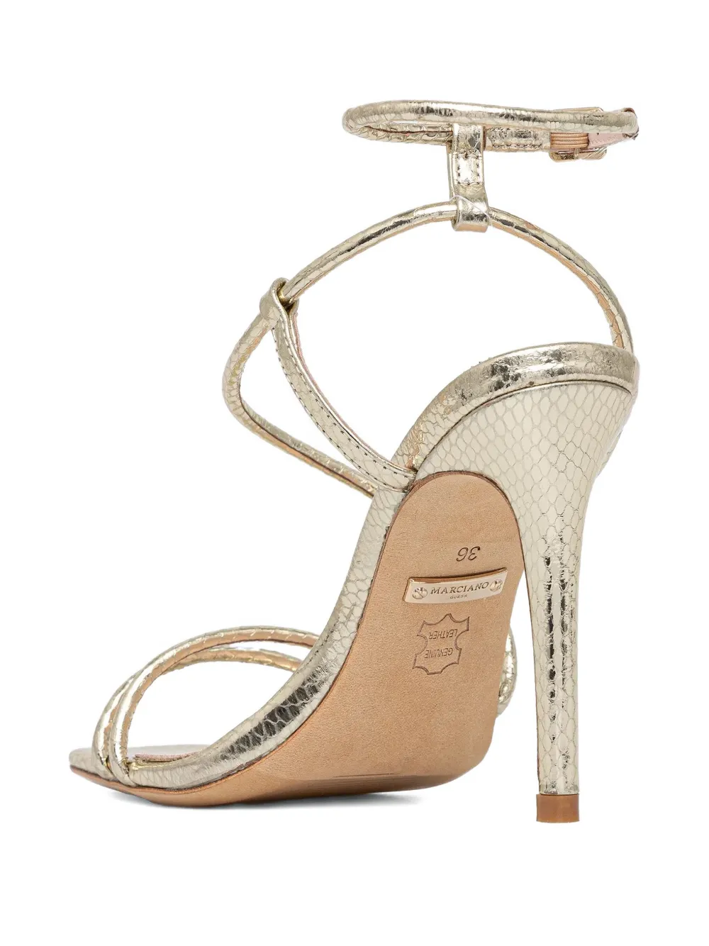 GUESS USA 100mm metallic pumps Gold