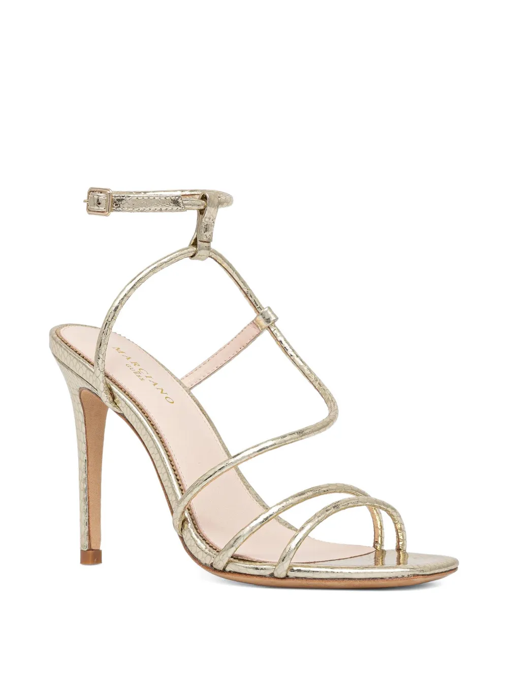 GUESS USA 100mm metallic pumps Gold