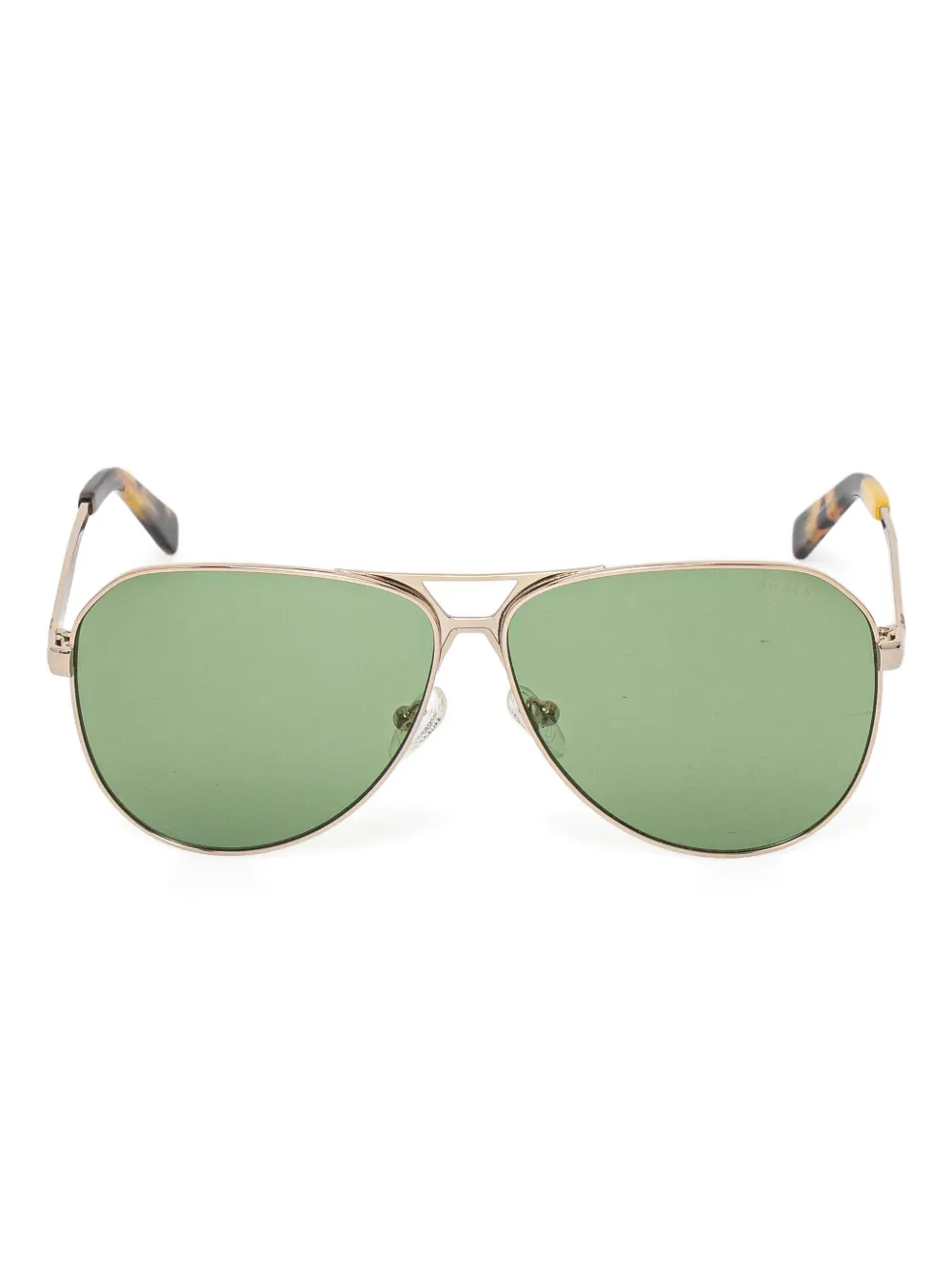 GUESS EYEWEAR Zonnebril met metalen piloten montuur Goud