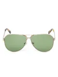 GUESS EYEWEAR pilot metal sunglasses - Gold