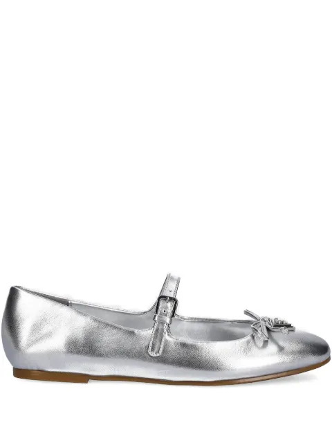 GUESS USA bow-embellished buckle ballet flats