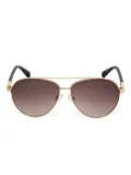 GUESS EYEWEAR pilot-frame sunglasses - Gold